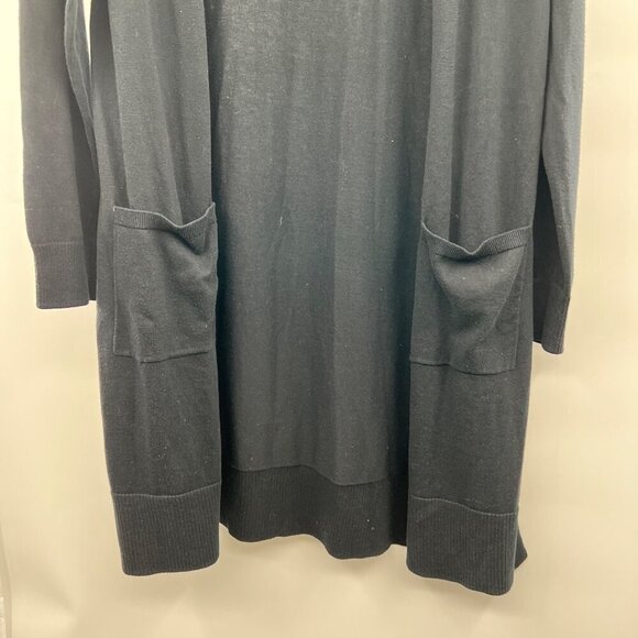 Amazon Essentials Women's Open Cardigan Black Size Medium Pockets - Picture 5 of 9